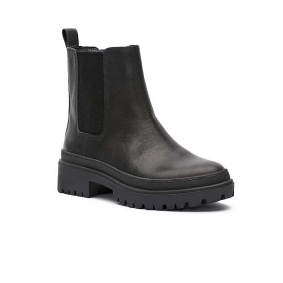 Lucky Brand Ellerey Chunky Chelsea Boot Black 6.5 streetwear casual punk hip - Picture 1 of 12